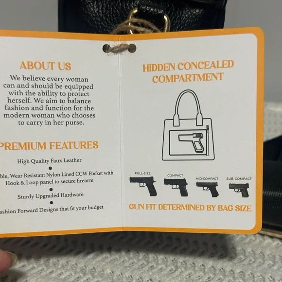 Jessie James conceal to carry Black Crossbody Bag - Picture 10 of 10